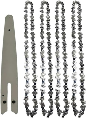 Zyhhlxh Scie électrique LP 8 pouces 1/4 pouce 45 nœuds 22 couteaux Chaînes de tronçonneuse Lame scie forestière Chaîne d'élagage Accessoires chaîne Coupe du bois wda.