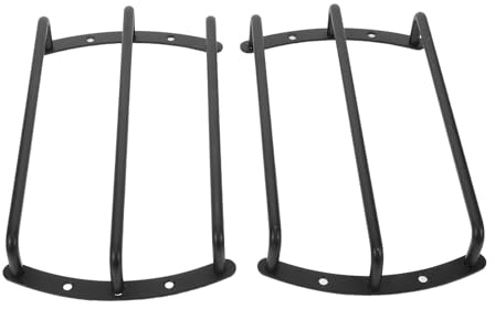TOGEVAL Cubierta Protectora para Rejilla de Altavoz de Coche 8 Pulgadas Rejilla Metálica Negra para Subwoofer Protector de Altavoz para Sistema de Audio Automotriz 2 Piezas