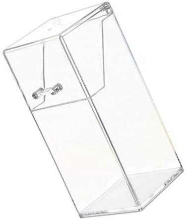 VILLCASE Contenedor Tapa Antidespolvoreo de Almacenamiento Acrílico y Gran Capacidad para Brochas de Maquillaje Adecuado para Escritorio