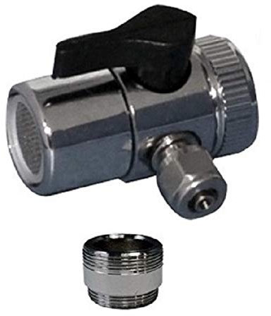 Universal Wasserhahn Adapter für den Anschluss an die Armatur inkl. Doppel Gewinde Adapter - Wasserfilter Küchenfilter Osmoseanlage Umkehrosmose Schnellverbindung Verbinder Aquarium Filter Osmose
