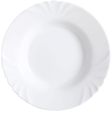 Dajar 00124 Plato Hondo Cadix Luminarc, Vidrio, Blanco, 23, 8 x 10 cm