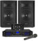 Vonyx SL12 12 DJ PA Speaker System with Bluetooth Amplifier, Mixer and Wired Mic – 1000W Passive Sound Solution for Disco Parties & Karaoke Events