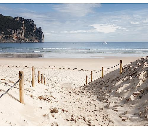 murando - Fototapete selbstklebend Strand und Meer, 294x210 cm, Wohnzimmer | Selbstklebend ohne Kleister, Full HD Druck, ideal fürs Wohn- oder Schlafzimmer, schnelle Montage, lichtbeständig, geruchsfrei