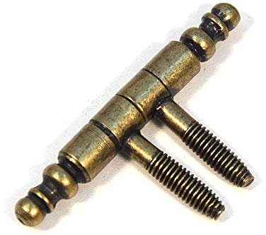 Bisagras de puerta con cabeza ornamental, bisagras de bronce especiales (2)