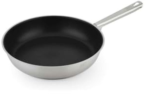 BOJ 04023801 Frying pan Coat 28 x 8.5 cm in Premium 18/10 Steel with TeflonSelect Suitable for All Types of hobs Including Induction, Stainless Steel