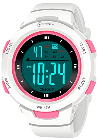 CakCity Kids Watches Digital Sport Watches for Girls Outdoor Waterproof Watches with Alarm Stopwatch Leisure Child Wrist Watch Ages 5-10