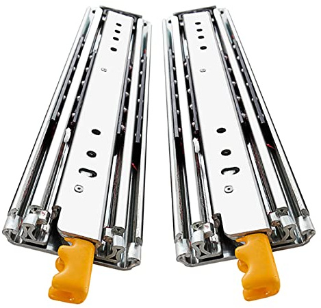 1000-2000mm Glissières pour Tiroirs Ultra Charge Lourde avec Serrure, Coulisses Extension Complète, Roulement À Billes, Solide Et Robuste, Capacité De Charge 180 Kg, 1 Paire (Taille : 72in(180cm))