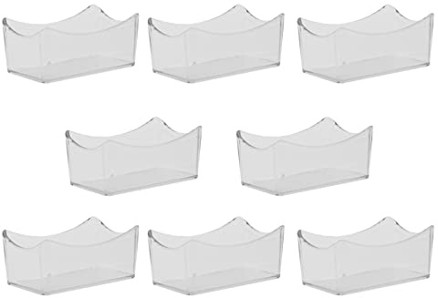 Garnet Armony trasparente - Porta bustine Zucchero in plastica da Bar - Per tavolino - Lavabile in lavastoviglie - Set da 8 pz - 100% Made in Italy