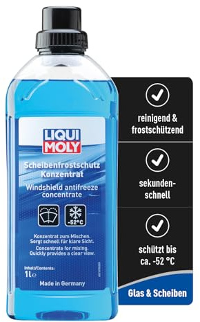 Liqui Moly Scheibenfrostschutz Konzentrat 1L I Reinigendes Frostschutz Konzentrat für sekundenschnelle klare Sicht I Temperaturen bis ca. -52 °C I LED- BZW. Xenon-Scheinwerfer geeignet Art.-Nr. 21678