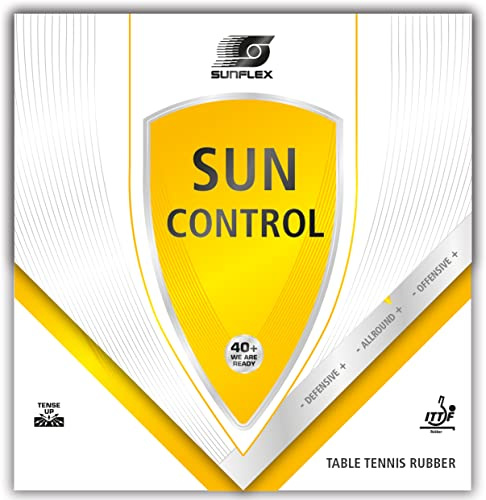 Sunflex Sun Control Tischtennis-Belag | professioneller Allround Belag | ITTF zugelassen | maximale Rotation + Kontrolle | versch. Stärken + Farben
