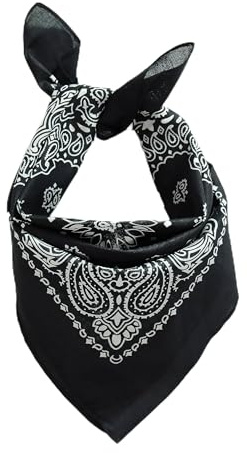 Ulla Popken, Damen, große Größen, Bandana, Paisleymuster, quadratisch, Tuch