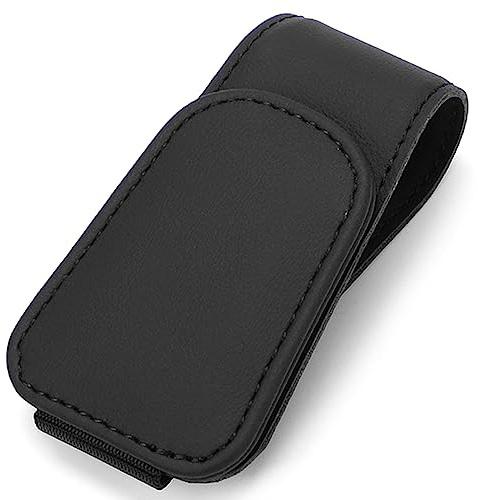 Jinpojun Soporte para Gafas de Sol para Coche,Portagafas para Coche,Porta Gafas para Coche,Soporte para Parasoles de Coche,Accesorios Universales para Visera de Coche(Negro)
