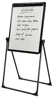 Staples Flip Chart Easel, Black Steel, 2/Pack