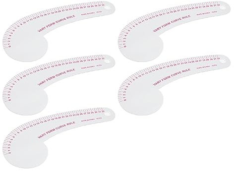 Kurvenmuster-Herstellungslineal, Langlebige Transparente Nähkurvenlineale für Designer für Nähprojekte