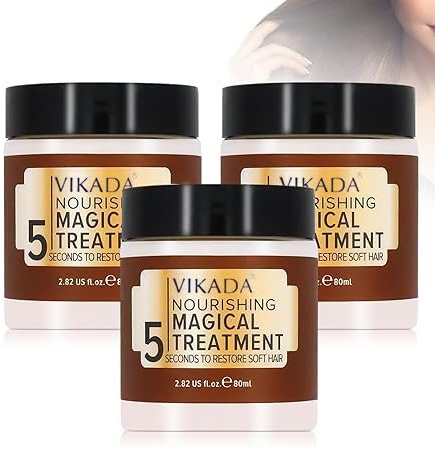 Meanju Tratamiento Mágico Nutritivo 3 Piezas, Nourishing Magical Treatment, Crema Reparadora del Cabello, Mejora la Calidad del Cabello y Hace Que el Cabello sea Más Suave y Brillante