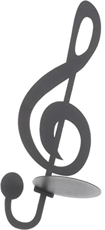 TOPPERFUN Musiknoten Wandleuchter Kerzenhalter Metall Wanddekoration Wandmontage Kerzenhalter Für Wohnzimmer Schlafzimmer Esszimmer Eingangsbereich Originelles Design Als Geschenk Geeignet