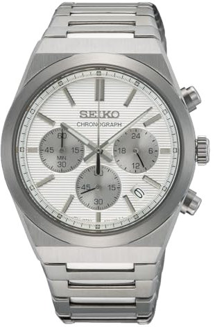 Seiko Herren-Uhr Chronograph mit Edelstahlband SSB451P1