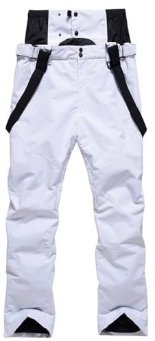LOIJMK Schneehose Damen: Snowboardhose Skihose Mit HosenträGer Wanderhose Thermohose Wasserdicht Winter Outdoorhose/Latzhose/Skifahren Outdoor Funktionshose Ski Pants Winddicht Softshellhose