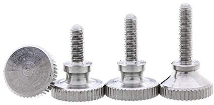 NIXUUANGCHISA Flügelmutter aus Edelstahl M2 M2,5 M3 M4 Edelstahl-Rändelkopf-Rändelschraube, handfest, Vorhangfassaden-Verriegelungsschrauben, M5, 2 Stück(10mm)