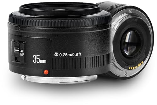 YONGNUO 35mm f/2.0 Wide-Angle Lens for Canon Lenses EF Mount, Auto Focus Prime ef Lens for Canon-35mm Lens Lightweight with 0.25m Close Focus (35mm F2.0 Canon EF)