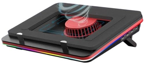 Base Refrigeradora Portatil Gaming Soporte de refrigeración para ordenador portátil, almohadilla de refrigeración serie V2/V1/S2/B0, enfriador externo de 5000RPM para portátiles de juegos Ventilador O