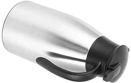 Nikou Hervidor de agua de 2 L, botella de acero inoxidable 304 portátil con aislamiento para uso en casa y oficina, botella al vacío, color acero inoxidable, capacidad de 2 litros
