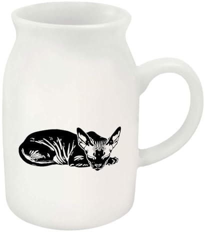 Azeeda 300ml 'Sphynx Cat Sleeping' Ceramic Milk Jug (MJ00020676)