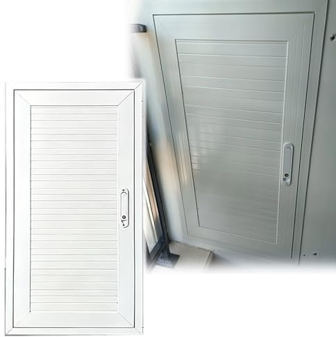 Kraftig aluminiumlegering VVS åtkomstdörr med handtag 35 cm x 91 cm ledningsåtkomst panel för vindar och källare hållbar vit krypa rymddörr