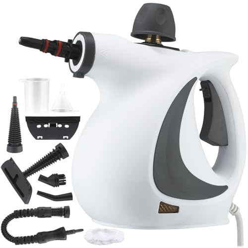 Vaporyx - Vaporyx Limpiadora Profesional, Limpiador a Vapor Portátil De 1050 W Con 9 Accesorios Para La Limpieza Del Hogar, Suelos, Tapicerías, Juntas, Azulejos Y Coches