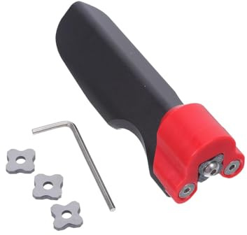 Mikikit Ensemble de 4 Rabots de Chants Manuels Réglables avec Lames de Rayon 1, 1,5, 2, 3 pour Bois, Pvc et Placages, Outil de Coupe-bordures et Raboteuse à Chanfreiner pour Ébénisterie,