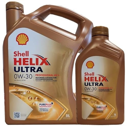 1x5 +1x1 Shell 0W-30 Helix Ultra Professional AV-L - 5 Liter 0W30 Motoröl