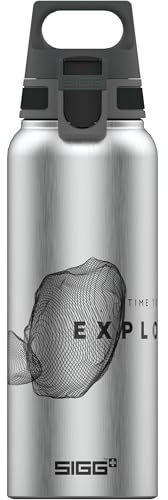 SIGG - Alu Trinkflasche - WMB Pathfinder Alu - Klimaneutral Zertifiziert - Für Kohlensäurehaltige Getränke Geeignet - Auslaufsicher - Federleicht - BPA-frei - Outdoor - Alu Mit Aufdruck - 1L