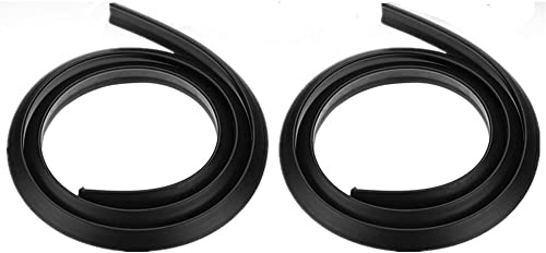 HugeAuto 2Pcs Universal Auto Seitenkotflügel Rad Augenbrauenbogen Gummi Schutz Kotflügel, schwarz, 1,5M