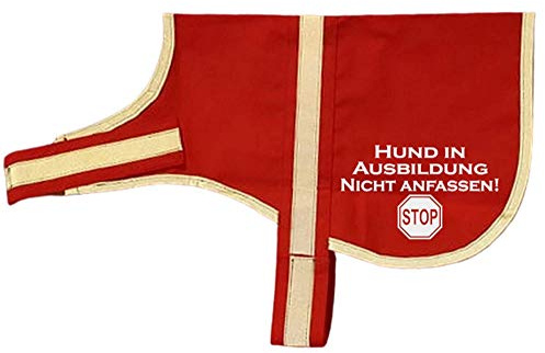 reflektierende Weste Leuchtweste Kenndecke Kennweste mit Reflektor für Hunde Hund in Ausbildung nicht anfassen