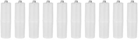 10 x Batterie-Konverter-Adapter, AAA-zu-AA-Größe, wasserdicht, leicht und klein (transparent)