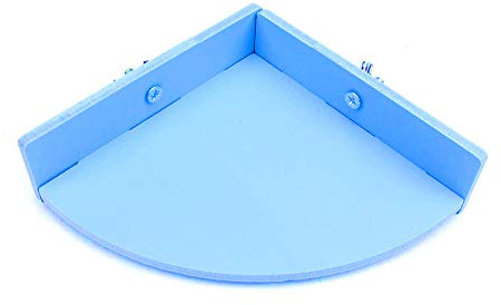 Hamster Platfrom, fächerförmiger Hamsterkäfig Zubehör Ruhe- und Spielstand Ecke Spring- und Kletterplattform Lebensraum Spielzeug Kleine Plattform für Meerschweinchen, Rennmaus, Mäuse, Papageien
