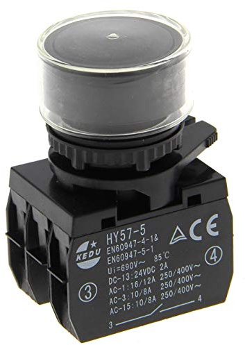 Interrupteur HY57-5, marche-arrêt 16A compatible avec des Fendeur de bûches, KEDU, Noir, Bascule, ON-OFF