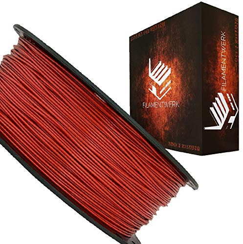 Filamentwerk 3D-Drucker PET-G 1,75mm 1kg Spule Rolle (Kupfer Metallic)