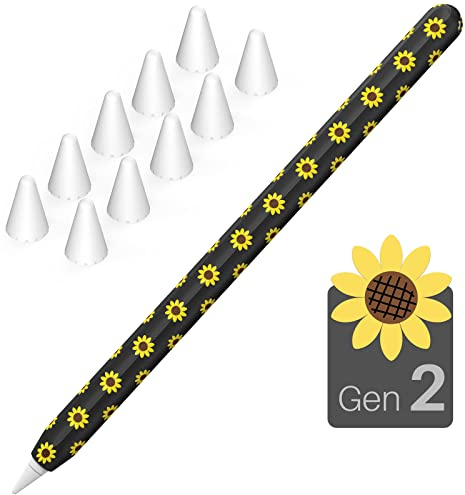 NIUTRENDZ Sonnenblume Hülle für Apple Pencil Schutzhülle Silikon Ipad Pencil Case Apple Pencil Zubehör