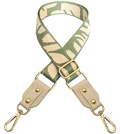 Taschengurt Schultergurt für Taschen, Boho Taschengurt zum Wechseln Breit 3,8 cm, Verstellbarer einstellbare Länge 80-130 cm Strickmuster Schulterriemen für Schultertasche Tragetaschen und Taschen
