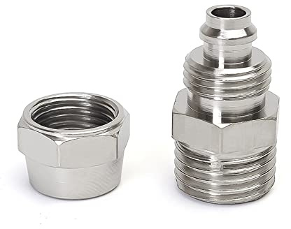 1pcs pneumatische Armaturen Faden BSP Schnellanschluss für Schlauchrohranschlüsse,1/2,OD 16MM
