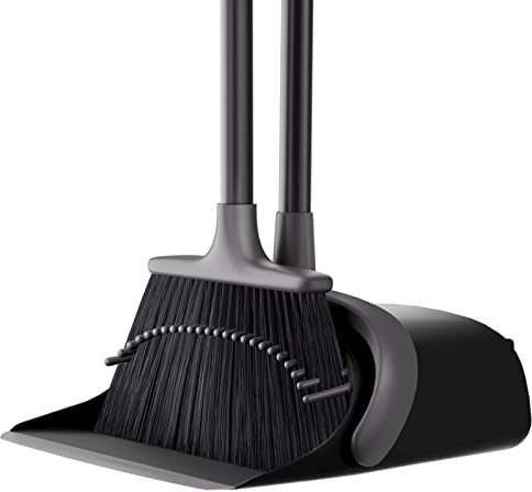 Besen und Kehrschaufel-Set, Besen und Kehrschaufel-Set für Zuhause, Kehrschaufel mit 132.1 cm langem Griff, Besen-Kombistehendes Set, Kehrblech und Besen-Set für Zuhause, Lobby, Bodenreinigung