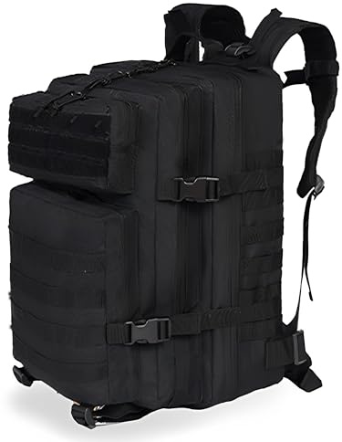 Lawaia Military Tactical Backpack 45L Army Backpack for Mens Ruck Sacks Adult Men Survival Bag Fishing Travel Suitable for Camping Hiking Outdoor Shoulder Daypack