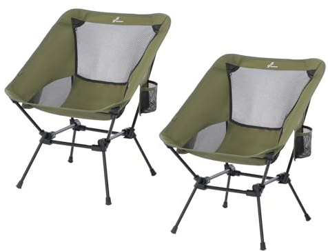 Sportneer Campingstuhl Faltbar Camping Stuhl Tragbarer Campingstühle 150Kg Faltstuhl Ultraleichter Packmaß Kleiner Klappstuhl mit Tragetasche für Picknick, Outdoor, Wandern
