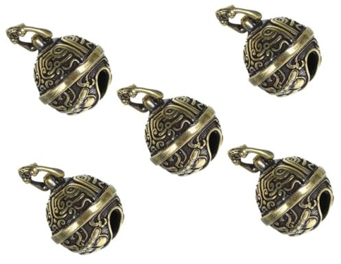 HAWILLOSCH 5stücke Vintage Glocken Dekorationsanhänger Aus Messing Charmantes Schlüsselanhänger Ornament Für Kreative -projekte Und Stilvolle Wohnaccessoires