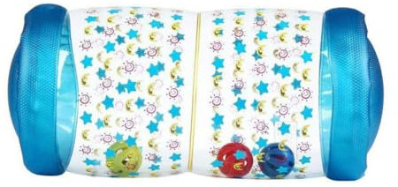 Toyvian Aufblasbare Rolle Rassel Glocke Krabbelrolle Für Babys Auto Krabbelspielzeug Für Kleinkinder Faltbar Berühren Kriechendes Rollenspielzeug Netz Wanderer Blue