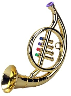 usefulbeauty Trompete Spielzeug, Instrumente für | Musikinstrument mit Hörner – Musikinstrument für Anfänger, Friendly Marching Posaune, Band zum Spielen für Schüler