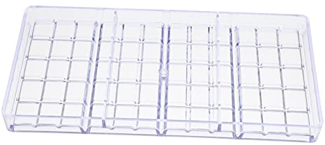 iplusmile Stampo per Cioccolato Trasparente in Plastica Dura, Stampi per Caramelle e Cioccolatini a Forma Rettangolare, Set per Dolci Fatti