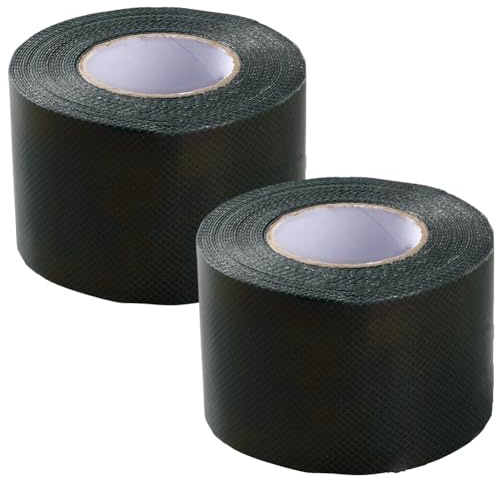 CREATCABIN 2 Rolls 16.4 Ft Double Sided Turf Tape for Artificial Grass Self Adhesive Seaming Turf Tape for Carpet Jointing Yards Golfing Parks Football Schools Outdoor Open Space