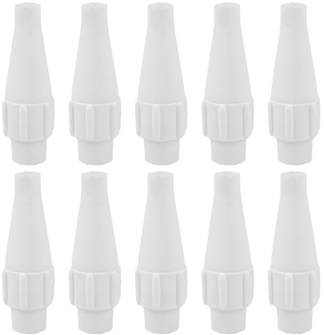 Silent Whipped Cream Dispenser Nozzle, 10PCS Whipped Cream Dispenser Silent Nozzle, 3x1x1 Inch Easy Installation Canister Replacement Parts